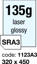 oboustrann leskl laser papr  - 135 g/m2