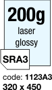 oboustrann leskl laser papr  - 200 g/m2