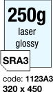 oboustrann leskl laser papr  - 250 g/m2