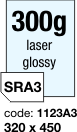 oboustrann leskl laser papr  - 300 g/m2