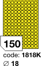 gelbe matte Inkjet/ Laser/ Copy Etiketten