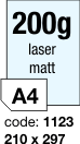 matný laser papír - 200 g/m2