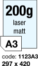 Laser-Papier Matt - 200 g/m2
